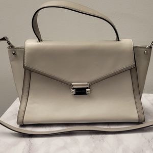 Michael Kors Whitney Large Leather Handbag Grey